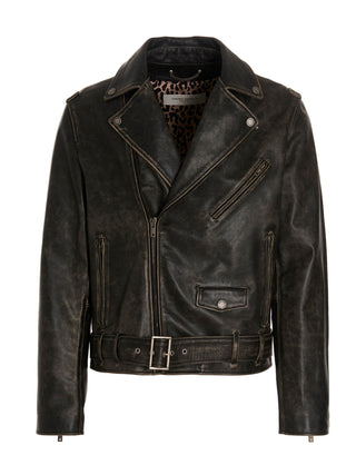 Black Calfskin Leather Jacket