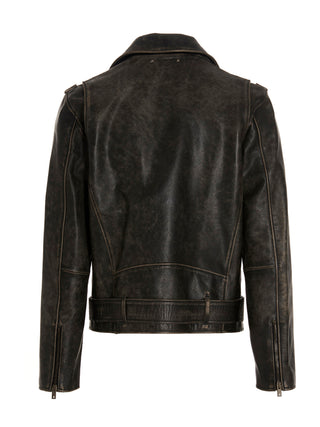 Black Calfskin Leather Jacket