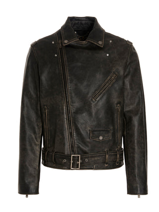 Black Calfskin Leather Jacket
