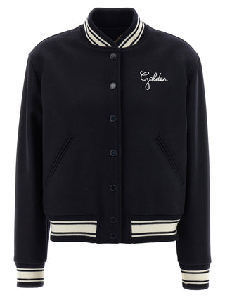Blue Virgin Wool Bomber