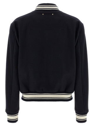 Blue Virgin Wool Bomber