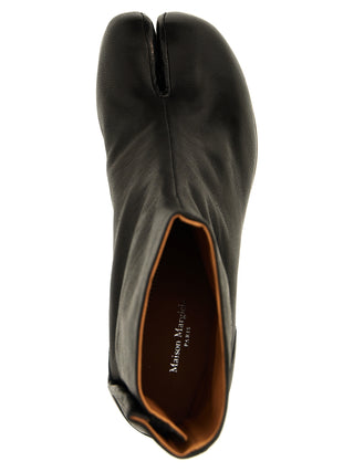 Black Napa Leather / Calf Bos Taurus Ankle Boots