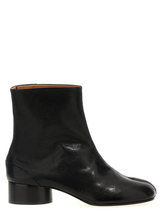Botines de cuero de cordero negros