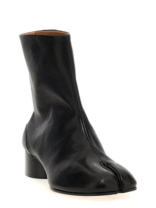 Botines de cuero de cordero negros