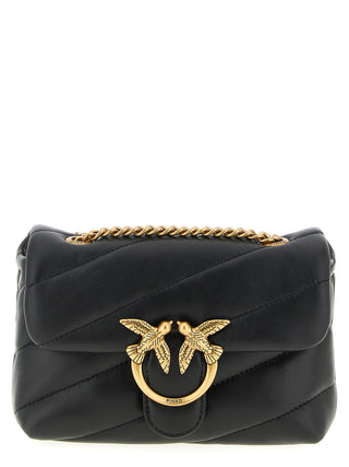 Black Lamb Leather Crossbody Bag