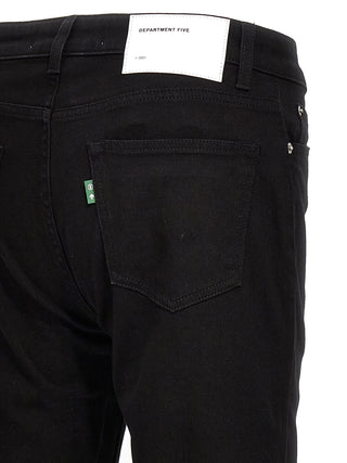 Black Cotton Skinny Jeans