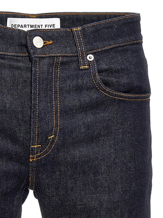 Jeans azules de algodón denim