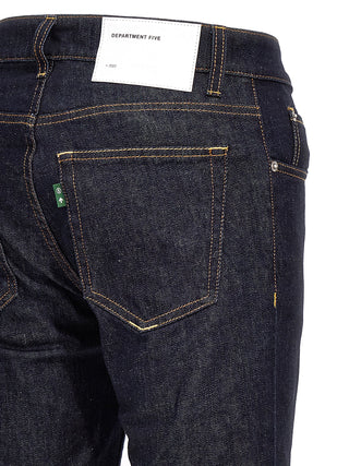 Jeans azules de algodón denim