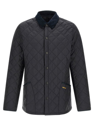 Blue Polyamide Full-Length Jacket