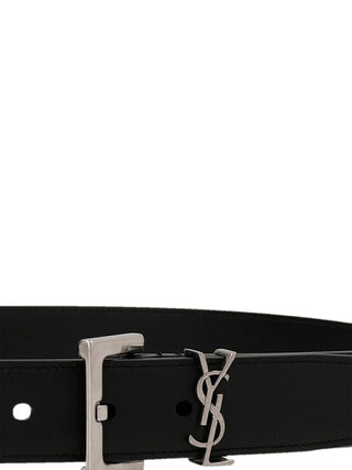 Black Calfskin Regular Belt