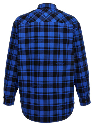 Blue Cotton Pattern Shirt
