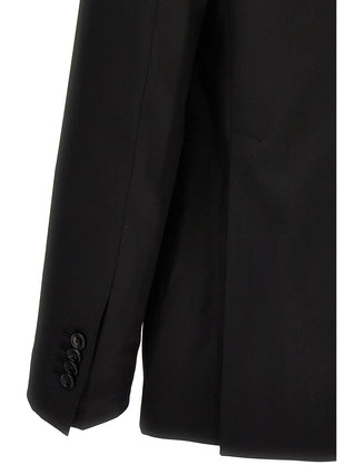 Black Virgin Wool Two-Piece Suit