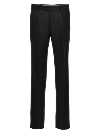 Black Virgin Wool Two-Piece Suit