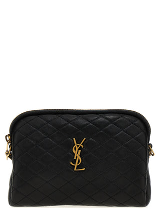 Black Lamb Leather Crossbody Bag