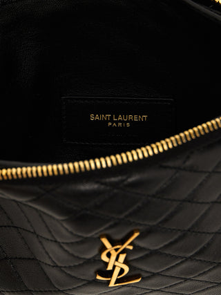 Black Lamb Leather Crossbody Bag