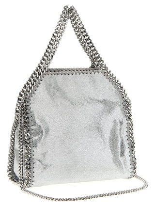 Silver Polyester Handbag