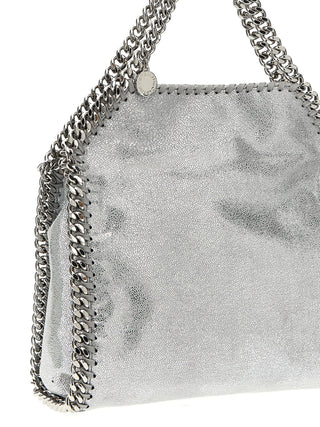 Silver Polyester Handbag