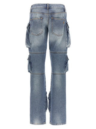 Jeans azules de algodón denim