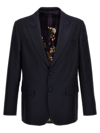 Blue Cotton Blazer