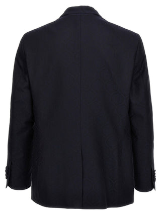 Blue Cotton Blazer