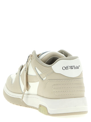 Beige Calfskin Low Top Sneakers