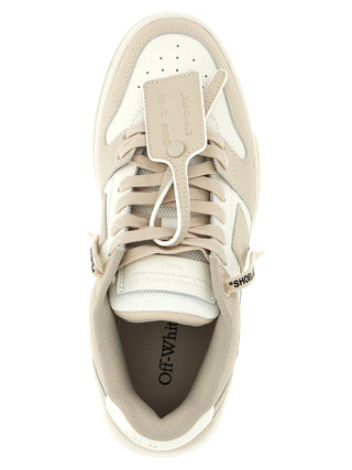 Beige Calfskin Low Top Sneakers