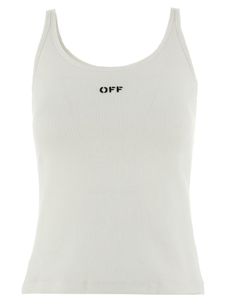 Camiseta sin mangas de algodón blanco