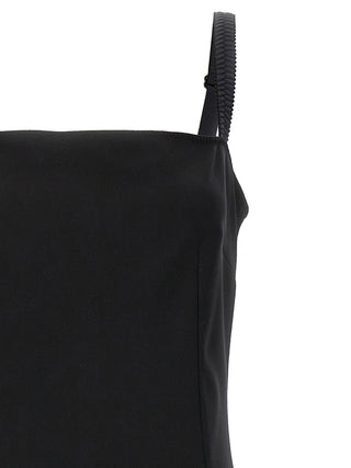 Black Viscose Midi Dress