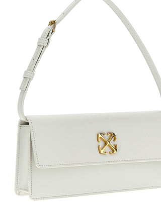 White Calfskin Shoulder Bag