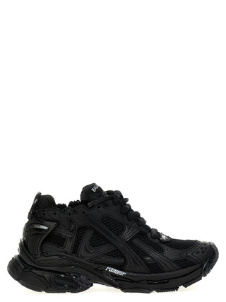 Zapatillas deportivas atléticas de poliéster negro