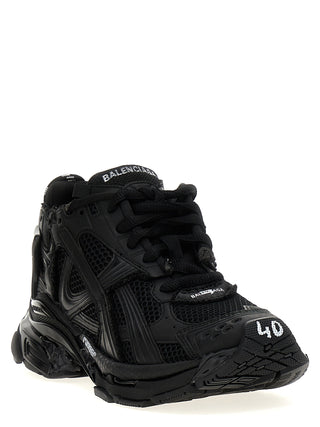 Zapatillas deportivas atléticas de poliéster negro