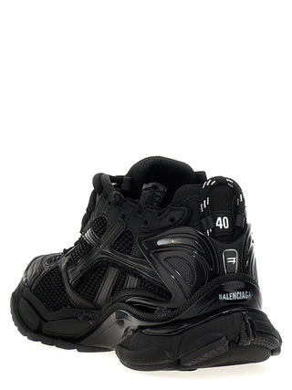 Zapatillas deportivas atléticas de poliéster negro