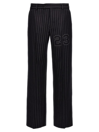Blue Wool Dress Pants