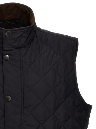 Blue Polyester Sleeveless Jacket
