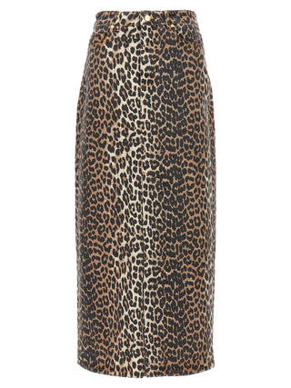 Brown Organic Cotton Mini Skirt