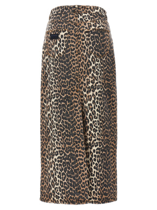 Brown Organic Cotton Mini Skirt