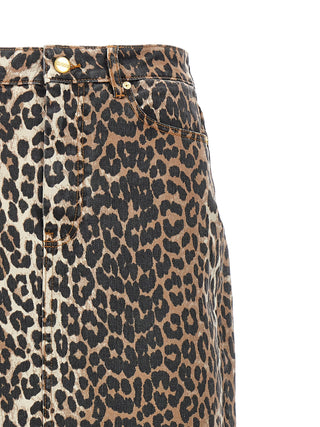 Brown Organic Cotton Mini Skirt