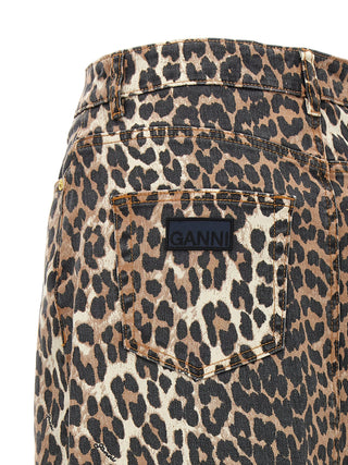 Brown Organic Cotton Mini Skirt