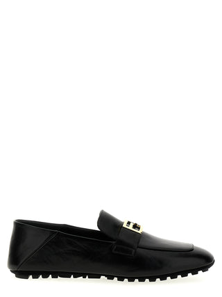 Black Lamb Leather Slip-On Loafers