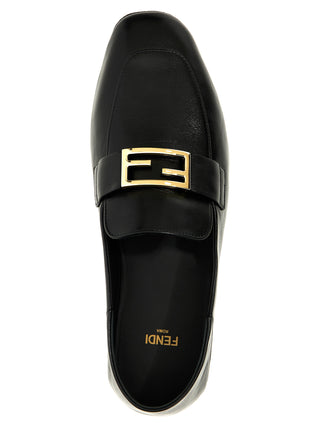 Black Lamb Leather Slip-On Loafers