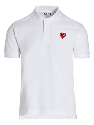 White Cotton Polo Shirt