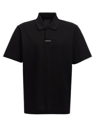 Black Cotton Polo Shirt