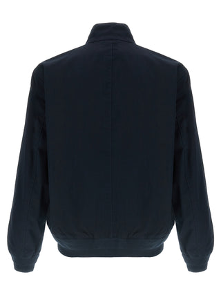 Bomber azul de algodón