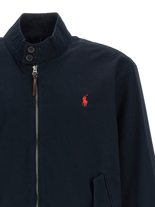 Bomber azul de algodón