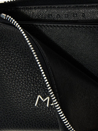 Cartera de piel de becerro negra