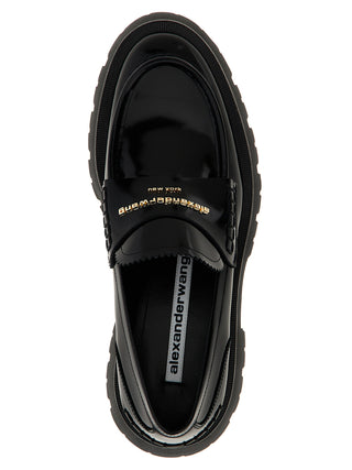 Black Cowhide Slip-On Loafers