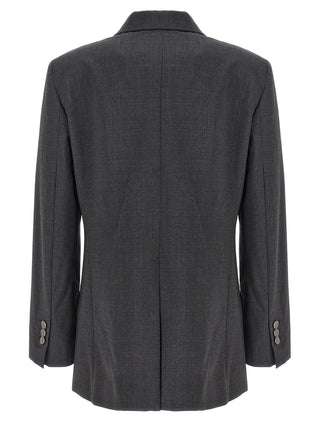 Blazer de lana gris