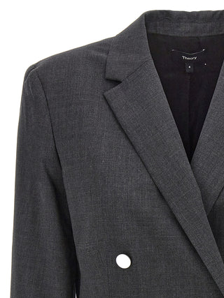 Blazer de lana gris