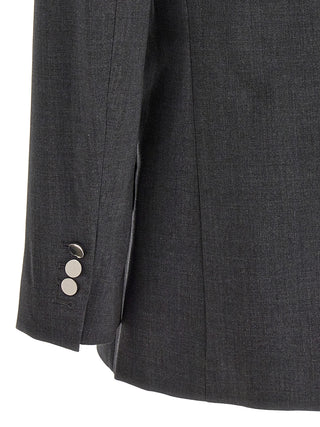 Blazer de lana gris