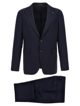 Blue Virgin Wool Two-Piece Suit
